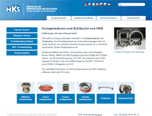 Tablet Screenshot of hks-kompensatoren.de
